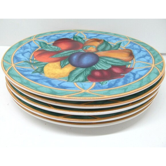 Victoria & Beale Forbidden Fruit Salad Dessert Plates Bundle of 5 - Picture 6 of 12